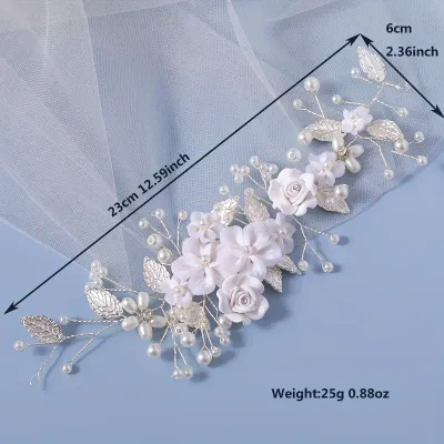 Beautiful Handmade Acrylic Floral Hair Vine