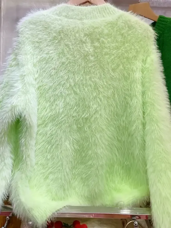 Fuzzy Eyelash Light-Weight Sweater