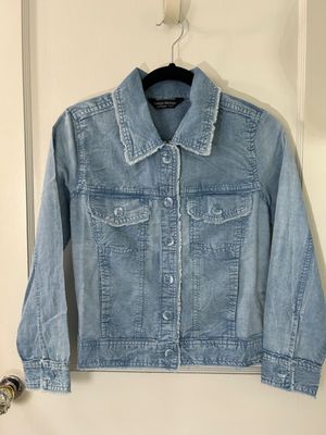 Light-Weight Blue Distressed Soft Linen Jacket