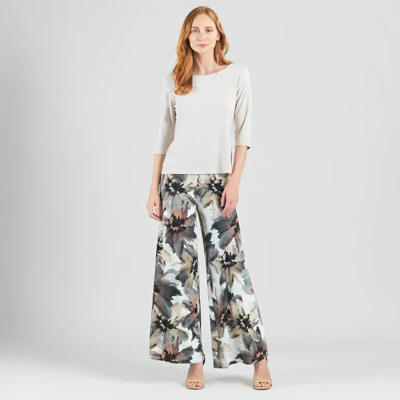 Petal Whisper Gauze Knit Palazzo Pant