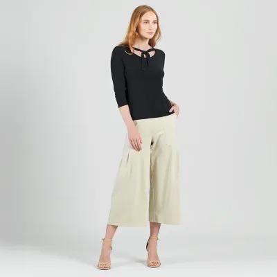 Black Reversible Back Tie Top
