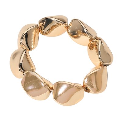 Metal Pebble Stretch Bracelet