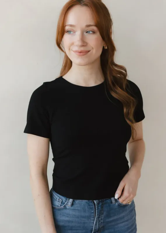 Short Sleeve Waist Length Curvy Fit Top