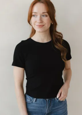 Short Sleeve Waist Length Curvy Fit Top