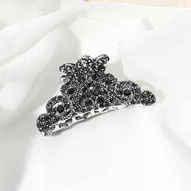 Small Stone Embellished Hair Claw Clip