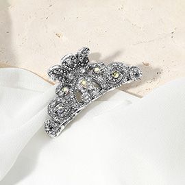 Small Stone Embellished Hair Claw Clip