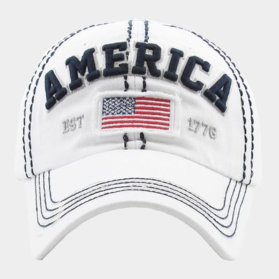 White American USA Flag Vintage Baseball Cap