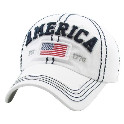 White American USA Flag Vintage Baseball Cap