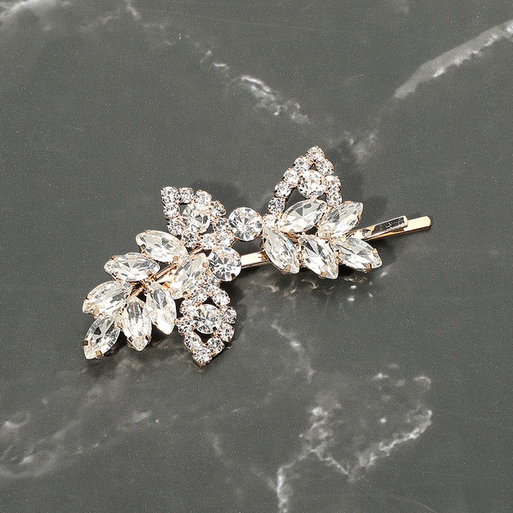 CZ Marquise Stone Cluster Leaf Vine Bobbi Pin