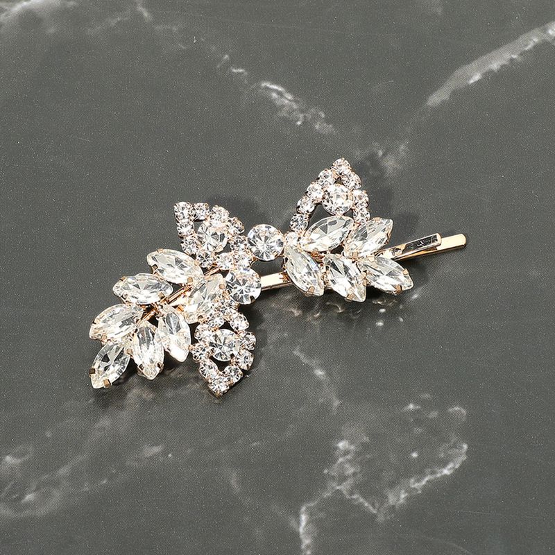 CZ Marquise Stone Cluster Leaf Vine Bobbi Pin