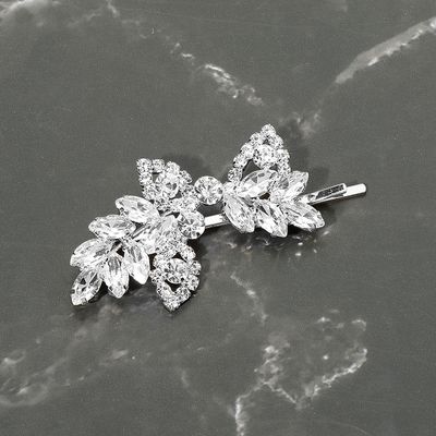 CZ Marquise Stone Cluster Leaf Vine Bobbi Pin