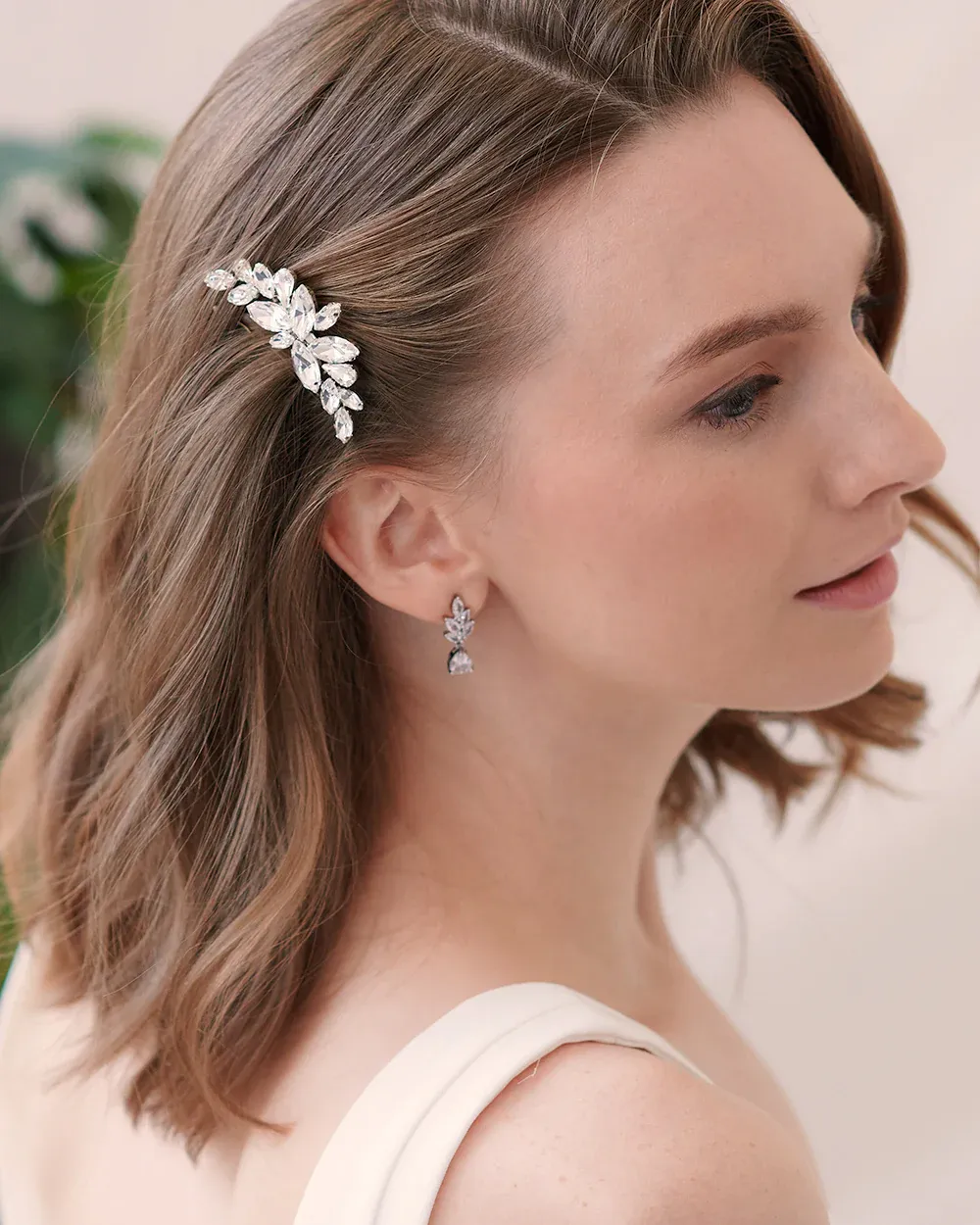Petite Marquise-Cut Crystal Hair Comb