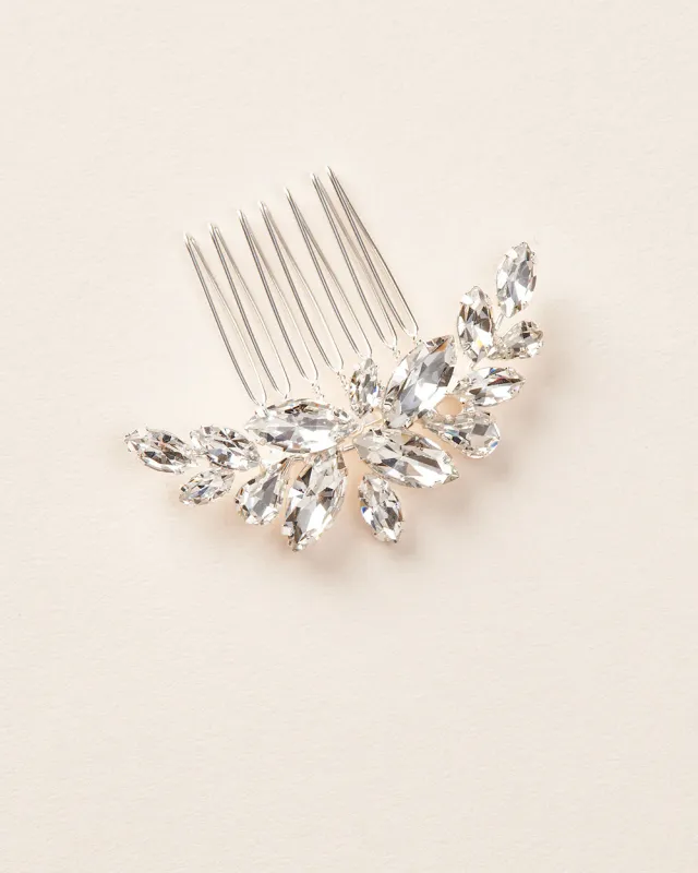 Petite Marquise-Cut Crystal Hair Comb