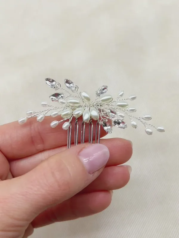 Petite Marquise/Pearl Hair Comb