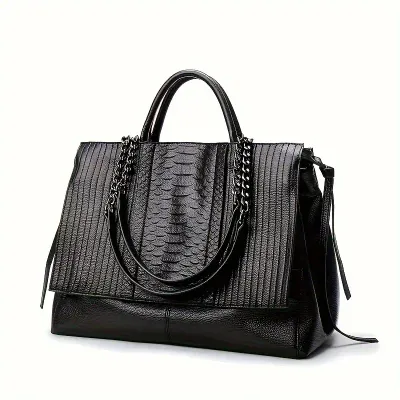 Gorgeous Black Large Multi Functional Handbag/Tote