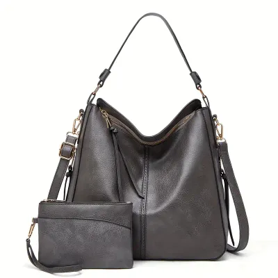 Soft Vegan Leather Shoulder Handbag