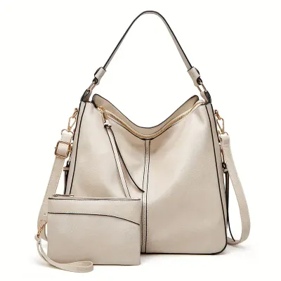Soft Vegan Leather Shoulder Handbag