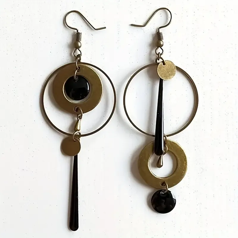 Chic Asymmetrical Dangle Earrings