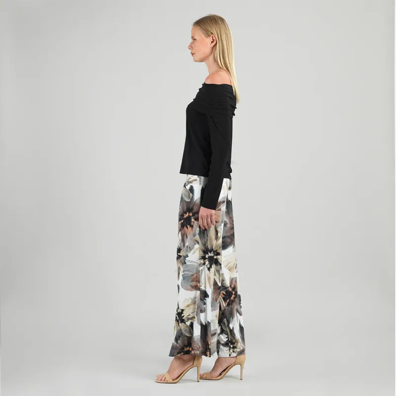 Black Ruched Off-Shoulder Top