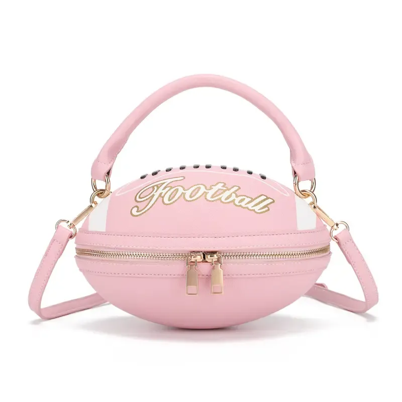 Pink Football Cross Body Bag