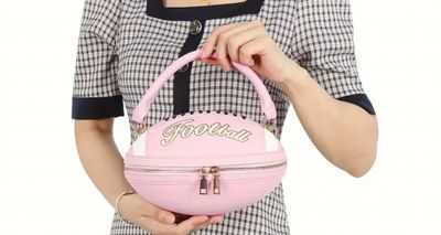 Pink Football Cross Body Bag