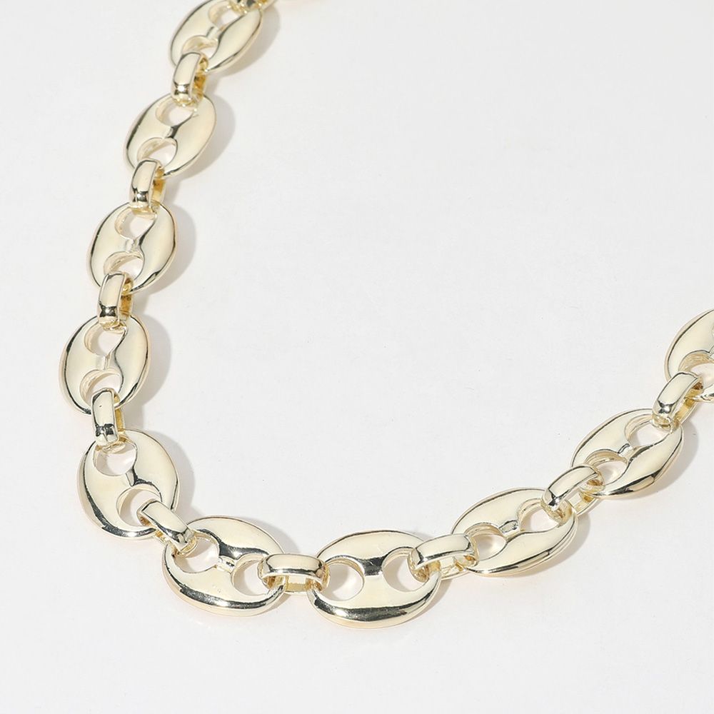 14K Gold Plated Mariner Link Chain Necklace