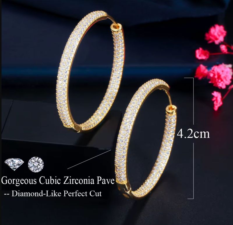 Stunning Double Sided Cubic Zirconia Hoops
