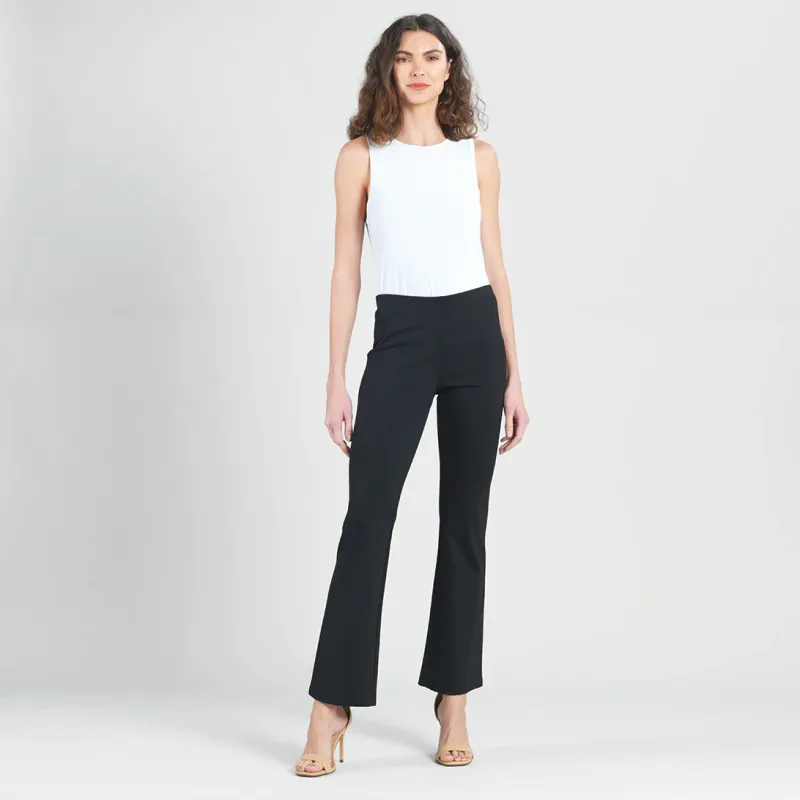 Black Ponte Knit - Boot Cut Pant