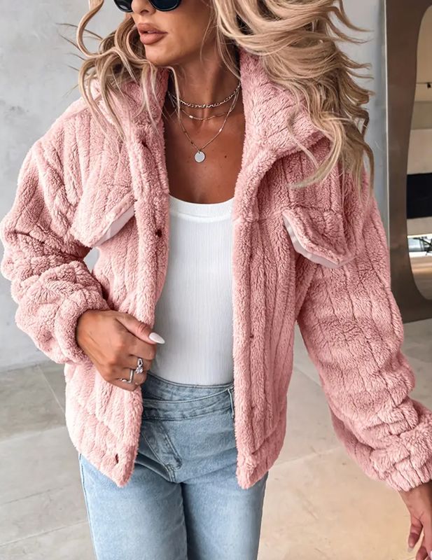 Super Soft Plush Casual Machine Washable Jacket