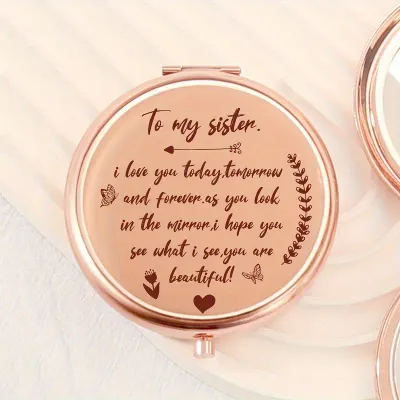 To My Sister Makeup Mirror To My Sister Makeup Mirror