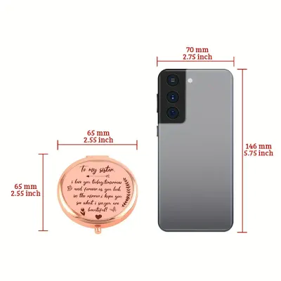 To My Sister Makeup Mirror