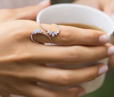 AAA Cubic Zirconia Open Marquise Ring