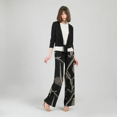 Linear Geo Print Soft Knit Pull On Pant/Pockets Linear Geo Print Soft Knit Pull On Pant/Pockets