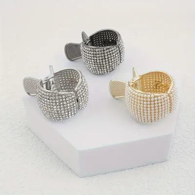 Sparkling Rhinestone Hair Pony Claw