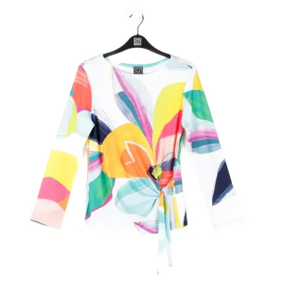 Sunburst Petal Side Tie Waist Top