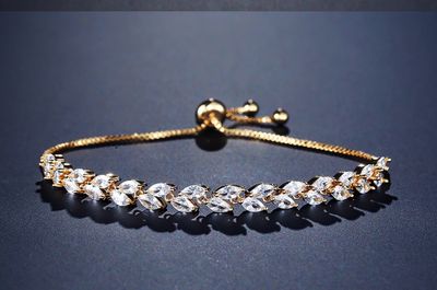Gold Marquise CZ Adjustable Bracelet Gold Marquise CZ Adjustable Bracelet
