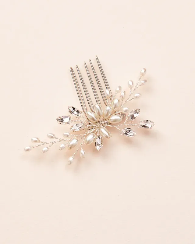 Petite Marquise/Pearl Hair Comb Petite Marquise/Pearl Hair Comb