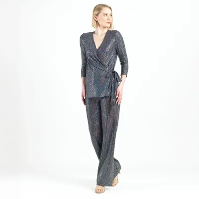 Shimmer Sequin - Wide Leg Pant
