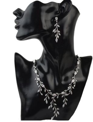 AAA Cubic Zirconia Statement Vine Necklace Set AAA Cubic Zirconia Statement Vine Necklace Set