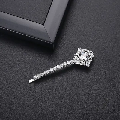 Beautiful Multi Shape  AAAA Cubic Zirconia Formal Bobby Pin