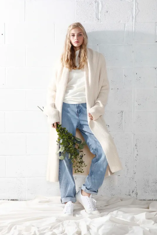 Wide Shawl Collared Cardigan Coat Wide Shawl Collared Cardigan Coat