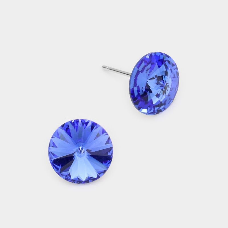 10mm Round Genuine Austrian Crystal Stud Earrings