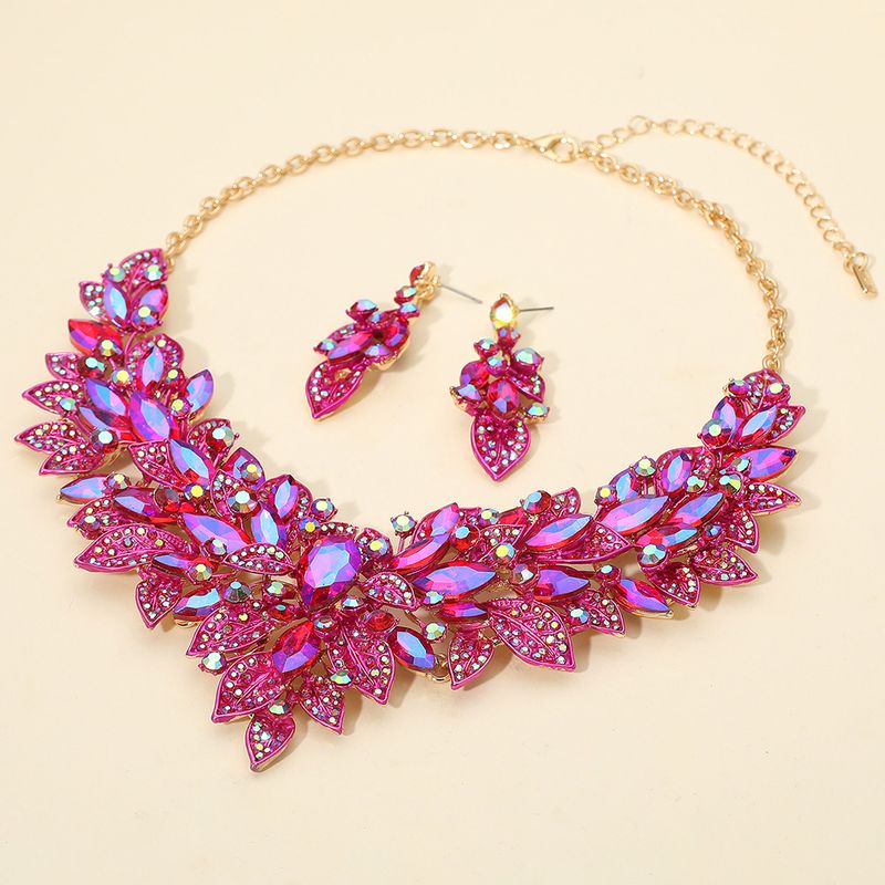 Marquise Glass Stone Cluster Embellished Statement