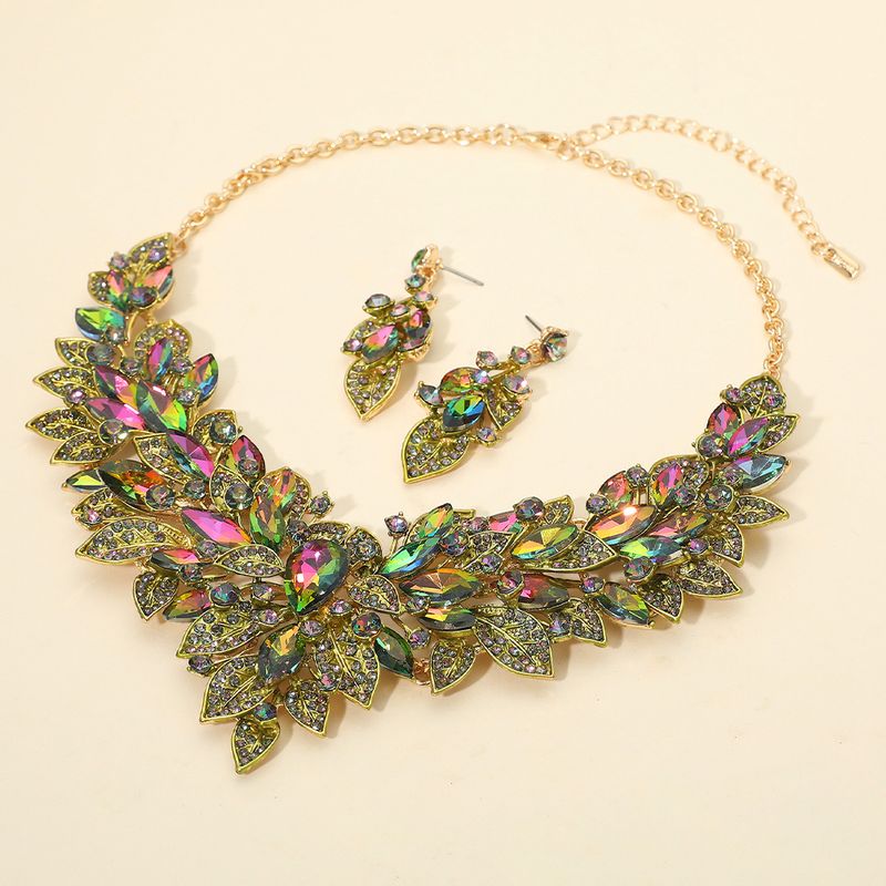 Marquise Glass Stone Cluster Embellished Statement Marquise Glass Stone Cluster Embellished Statement