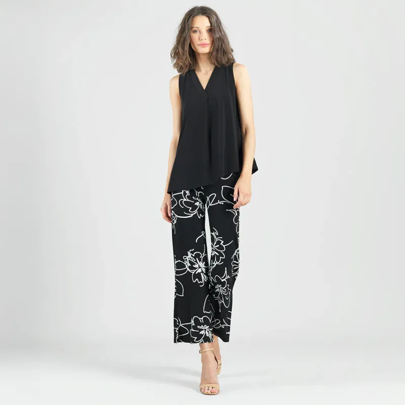 Black Asymmetrical Tunic Tank