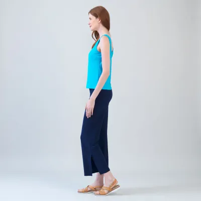 Turquoise Reversible U or V Neckline Tank