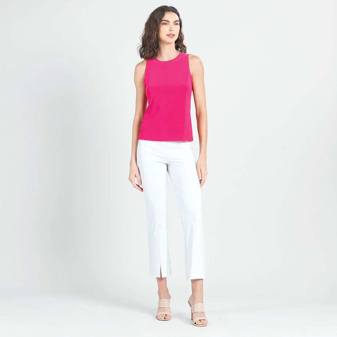 Hot Pink Modern Jewel Neck Tank