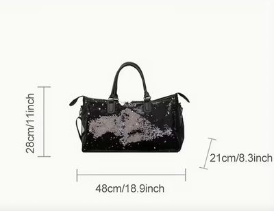 Large Sequin Travel/Gym Duffel Bag
