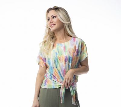 Pure Essence Pastel Pop Side Tie Top