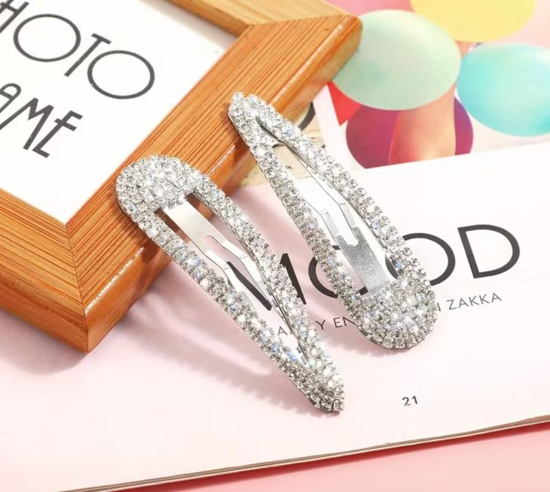 Rhinestone Snap Barette